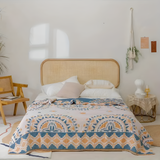 Serene Boho Style Cotton Blanket