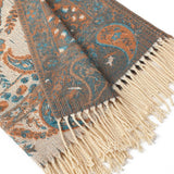 Paisley Elegance Winter Poncho Shawl