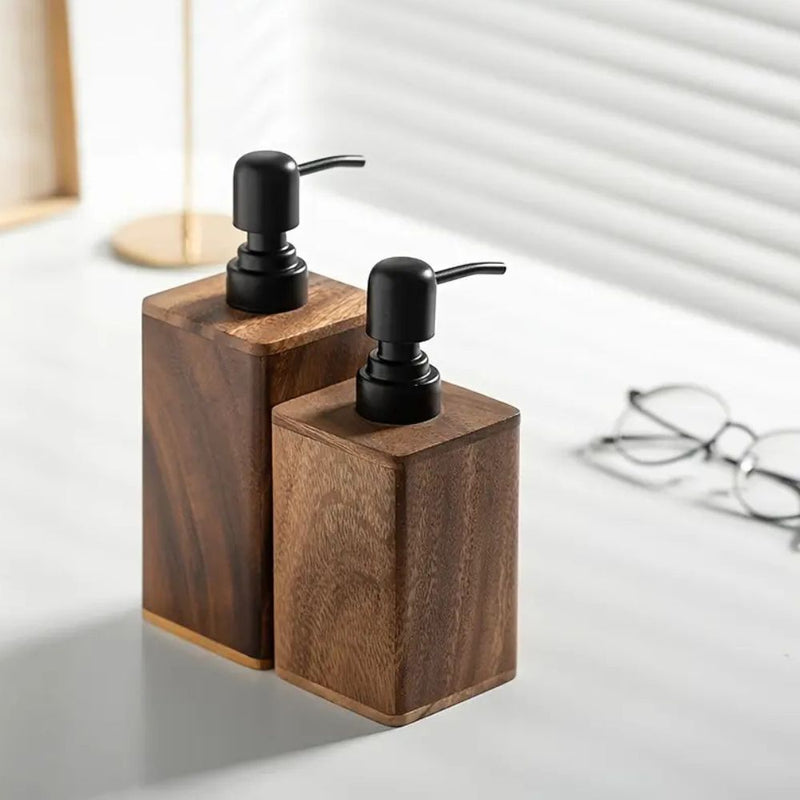 Walnut Aura Lotion & Soap Dispenser