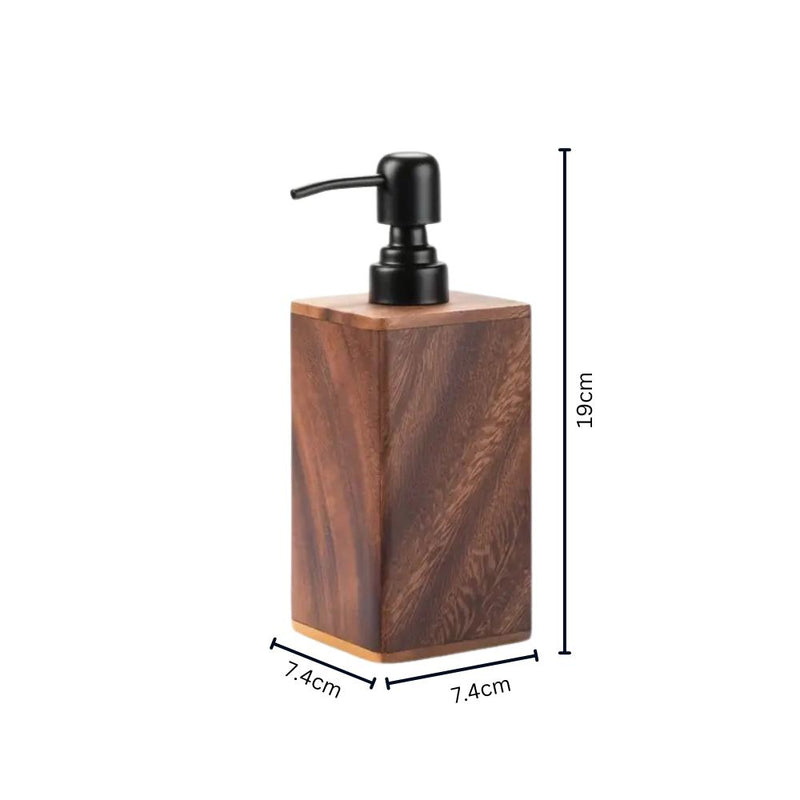 Walnut Aura Lotion & Soap Dispenser