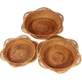 Handwoven Rattan Floral Basket