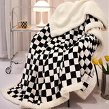 Chessboard Pattern Elegance Blanket