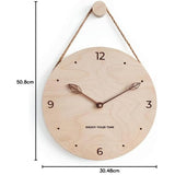 Minimalist Rope Wood Wall Clock