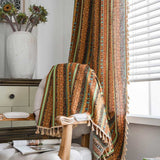 Colourful Tassel Curtain Light Filtering Drapes