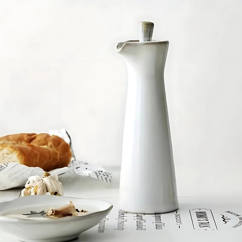 Japanese-Inspired Ceramic Condiment Bottle