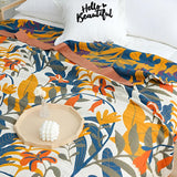 Sunrise Flora Cotton Blanket