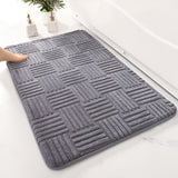 Vivid Grid Absorbent Bath Mat