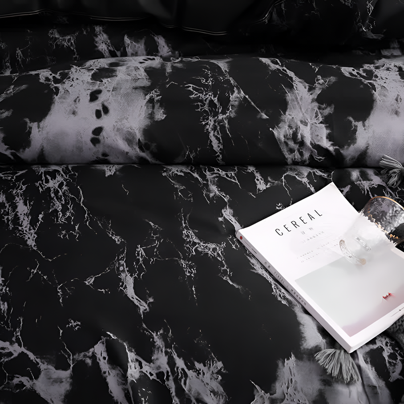 Luxe Black Marble | 3pcs Quilt Cover Sets