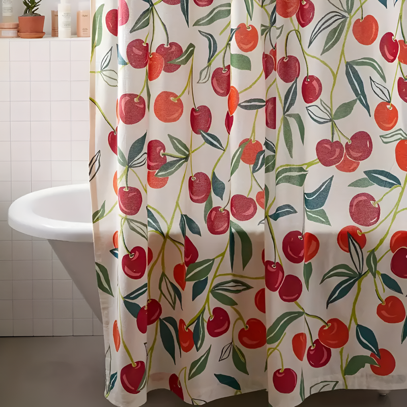 Sweet Cherry Delight Shower Curtain