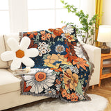 Floral Garden Tassel Sofa Cover