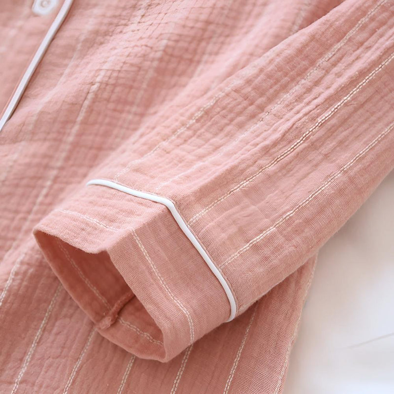 Pastel Striped Cotton Nightdress