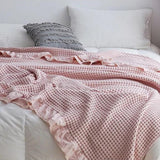 Olivia Waffle Throw Blanket