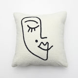 Abstract Face Artistic Cushion Cover