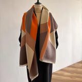 Abstract Geometric Colour Shawl