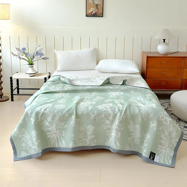 Aurea Reversible Cotton Gauze Blanket