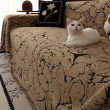 Soft Bloom Plush Sofa Cover
