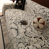 Soft Bloom Plush Sofa Cover