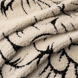 Soft Bloom Plush Sofa Cover