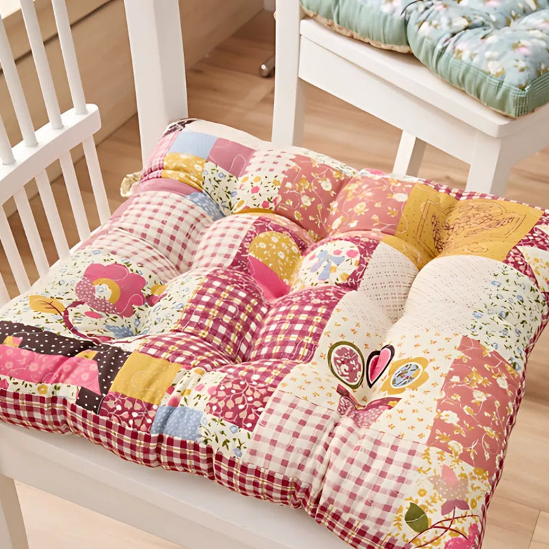 Boho Floral Thick Seat Cushions