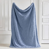 Elegant Leaf Sherpa Blanket