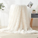 Fuzzy Faux Fur Blanket Throw