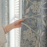 French Floral Chenille Pom-Pom Curtain