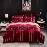 Golden Cosmo Hive | 3pcs Quilt Cover Sets