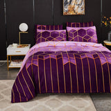 Golden Cosmo Hive | 3pcs Quilt Cover Sets