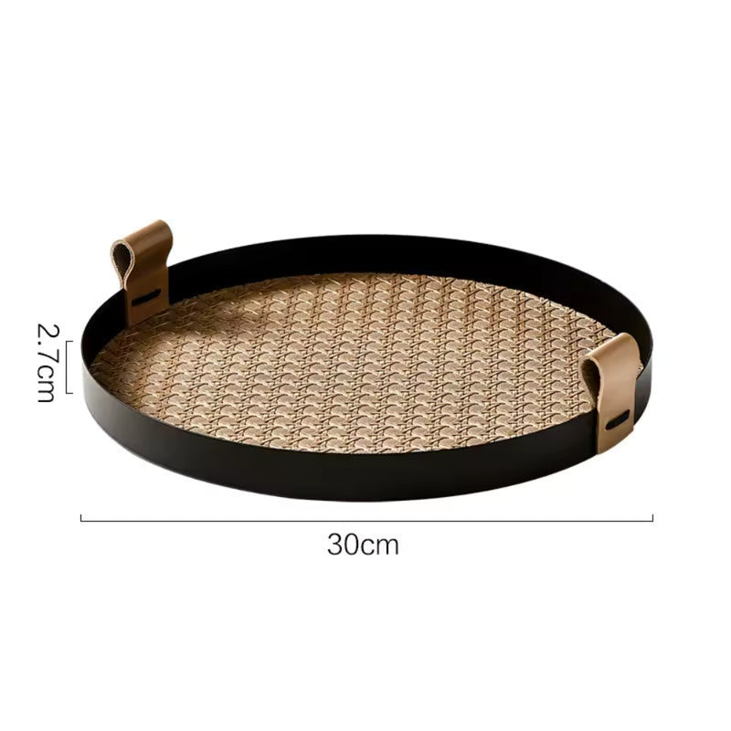 Nordic-Inspired Rattan Weave Tray