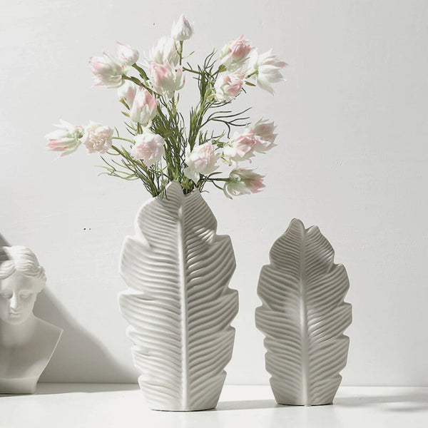 Leafline Ceramic Vase