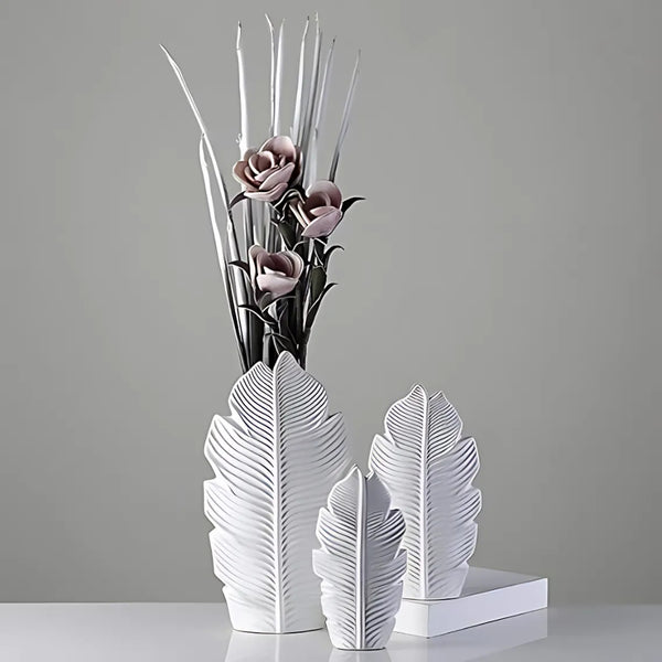 Leafline Ceramic Vase