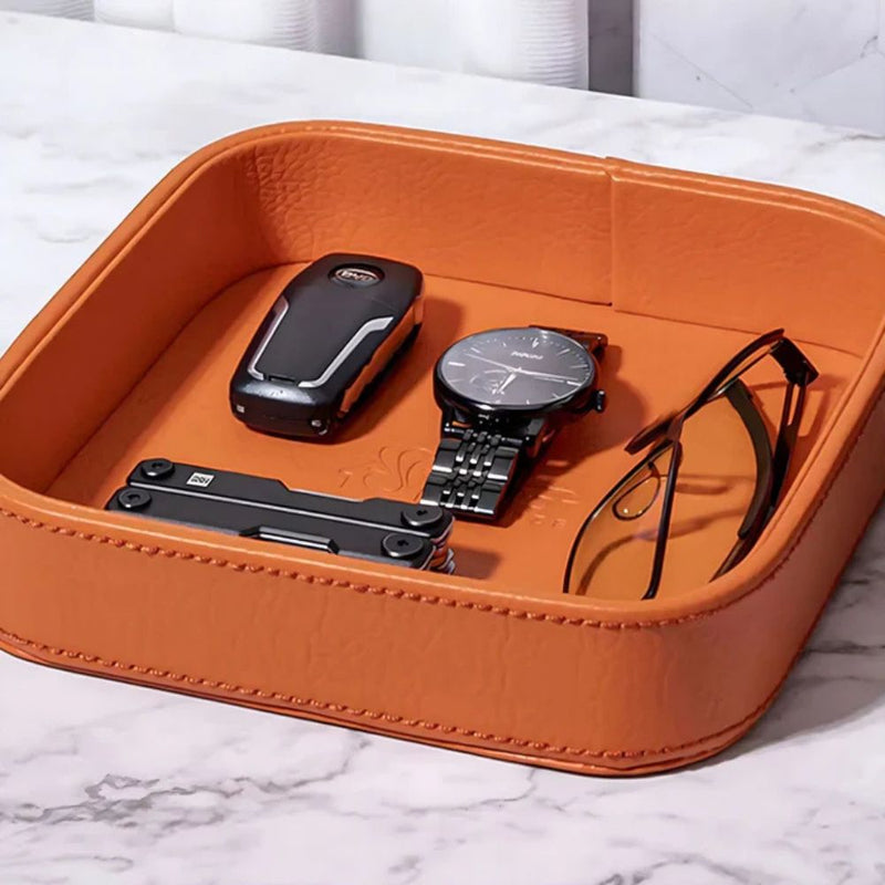 Luxe Leather Accessories Organiser
