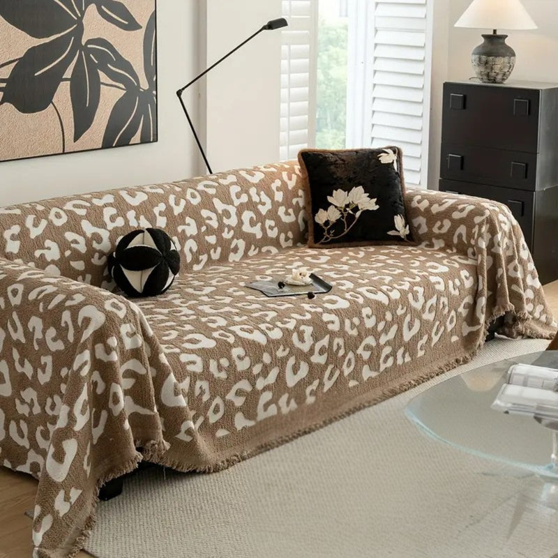Leopard Print Bohemian Sofa Cover