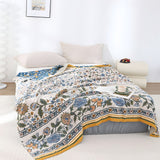 Meadow Bliss Boho Floral Blanket