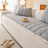 Modern Square Boucle Anti-Slip Couch Cover