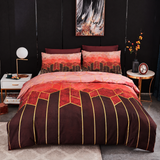 Golden Cosmo Hive | 3pcs Quilt Cover Sets