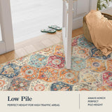 Moroccan Inspired Floral Kitchen Mat