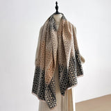Nordic Pattern Knit Winter Shawl