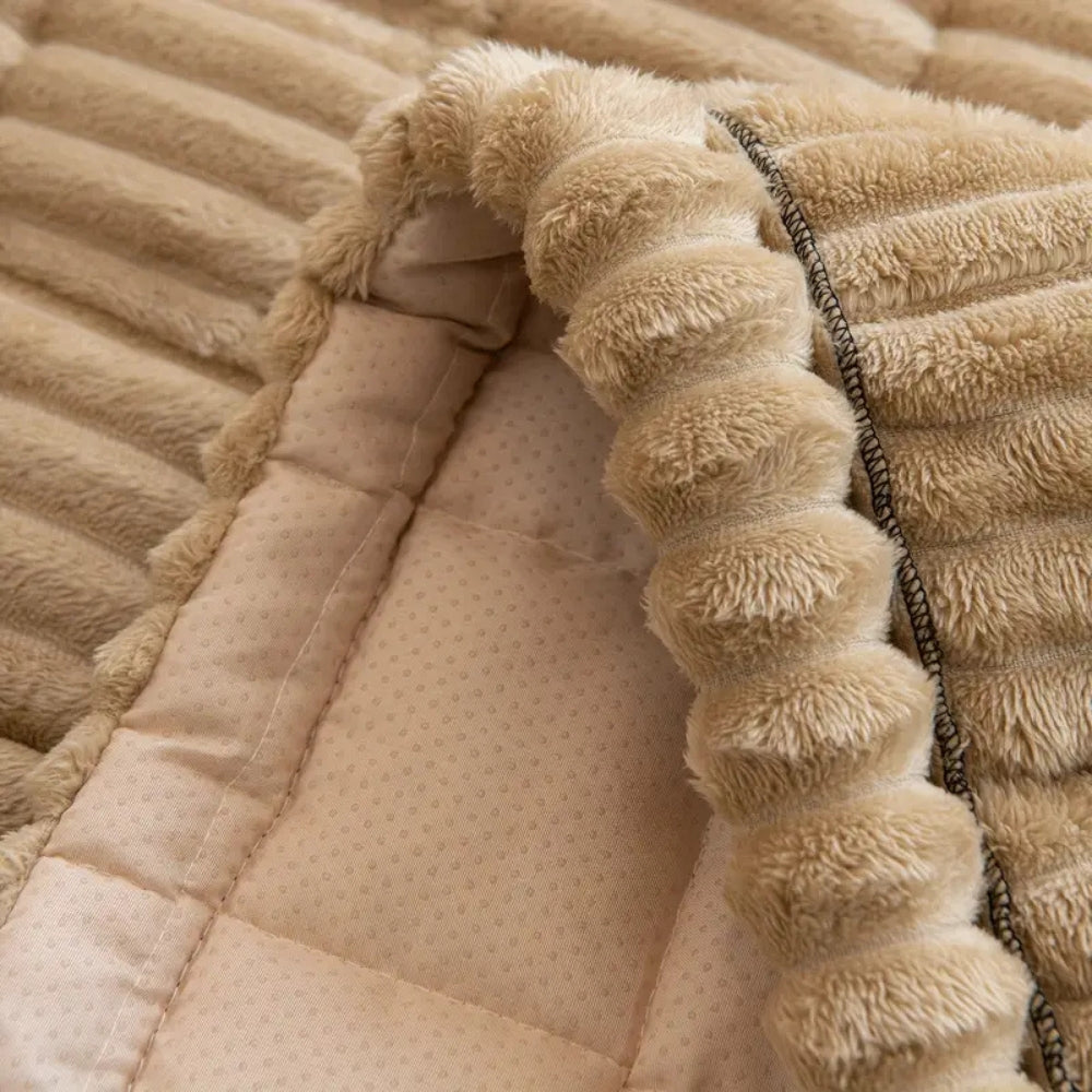 Luxurious Plush Pleated Couch Cover | Buy 1 Get 1 Free