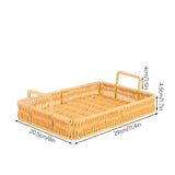 Rustic Weave Rattan Design Tray