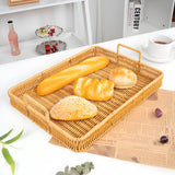 Rustic Weave Rattan Design Tray