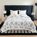 Zyra Double Layer Geometric Throw Blanket