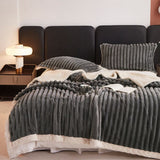 Snuggly Faux Fur Fleece Blanket
