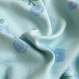 Blue Floral Bamboo Fibre Cooling Blanket