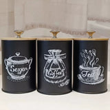 Iron Airtight Storage Canister | 3pcs Set