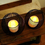 Wireframe Sleek Iron Candle Holder