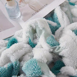 Zyra Double Layer Geometric Throw Blanket