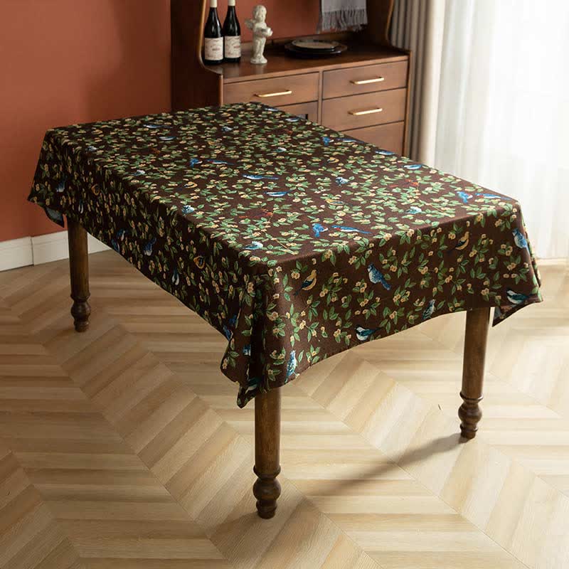 Lavish Heritage Floral & Bird Tablecloth