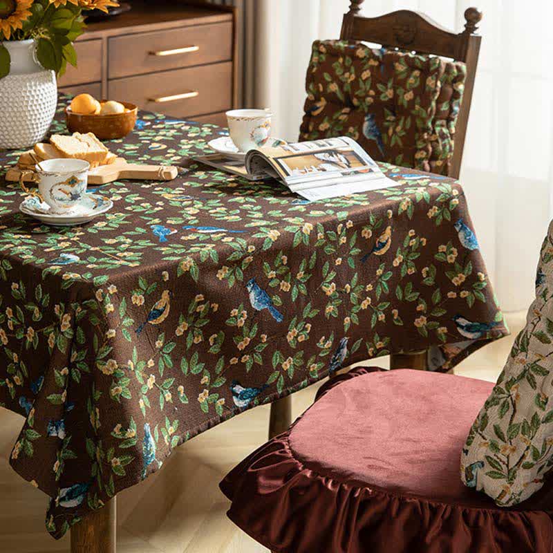 Lavish Heritage Floral & Bird Tablecloth