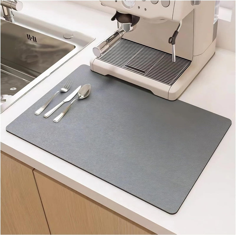 Quick Dry Kitchen Dish Mat | Highly Absorbent